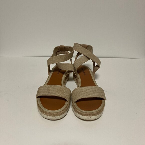 Lucky Brand Thimba Natural Sandals, Size 8, Women's Shoes, Ankle Wrap Espadrille - Picture 5 of 12
